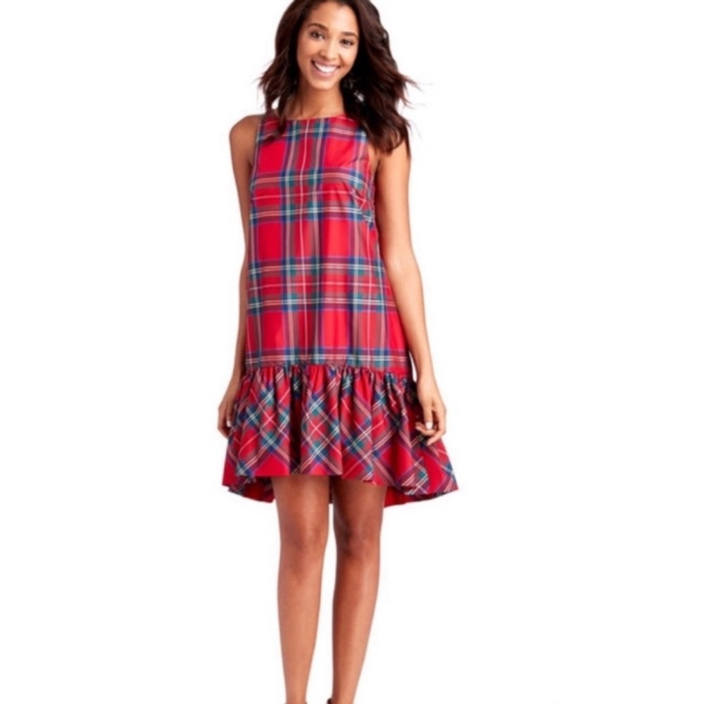 Amelia Jolly Plaid Swing Dress size 2